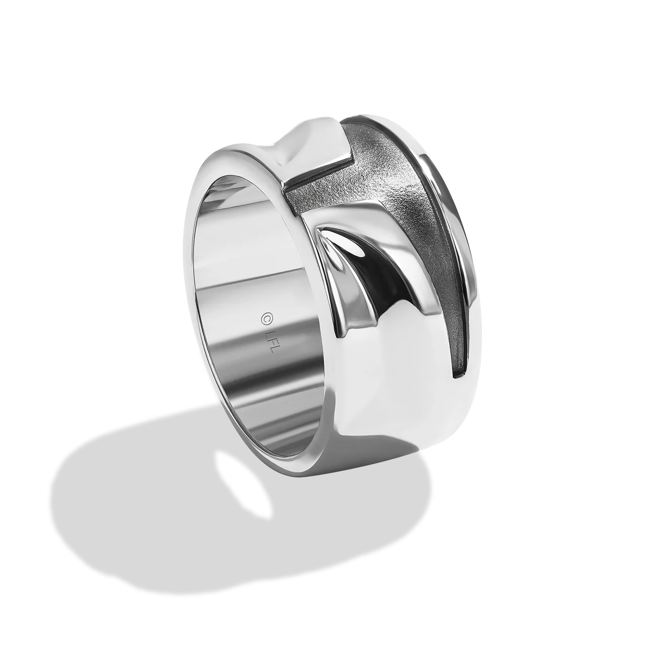 THE MANDALORIAN™ MEN'S RING Silver and Black Rhodium - Image 3