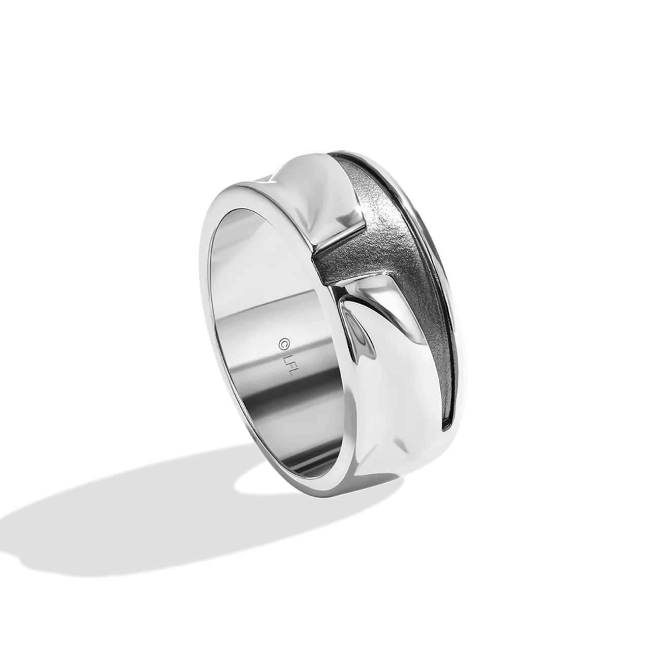 THE MANDALORIAN™ WOMEN'S RING Silver and Black Rhodium - Image 3