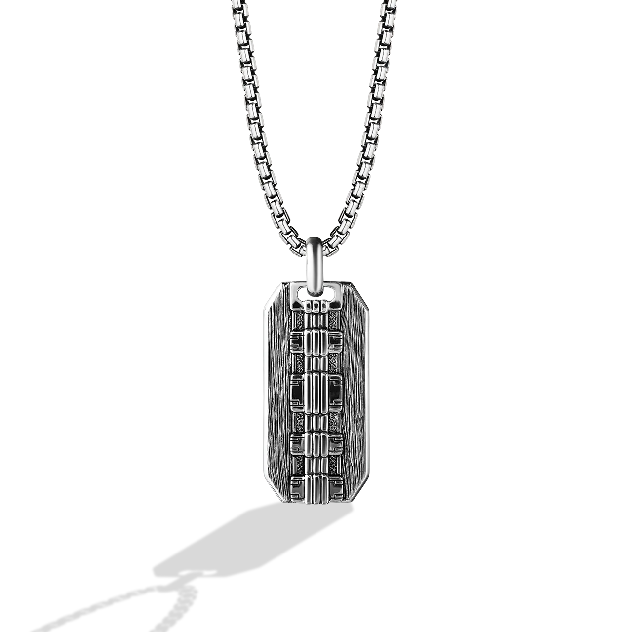 THE WOOKIEE MEN'S PENDANT Silver and Black Rhodium