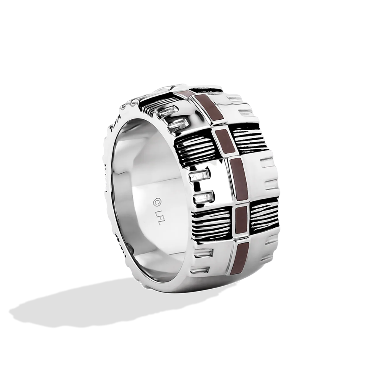 THE WOOKIEE MEN'S RING Enamel Silver and Black Rhodium - Image 3