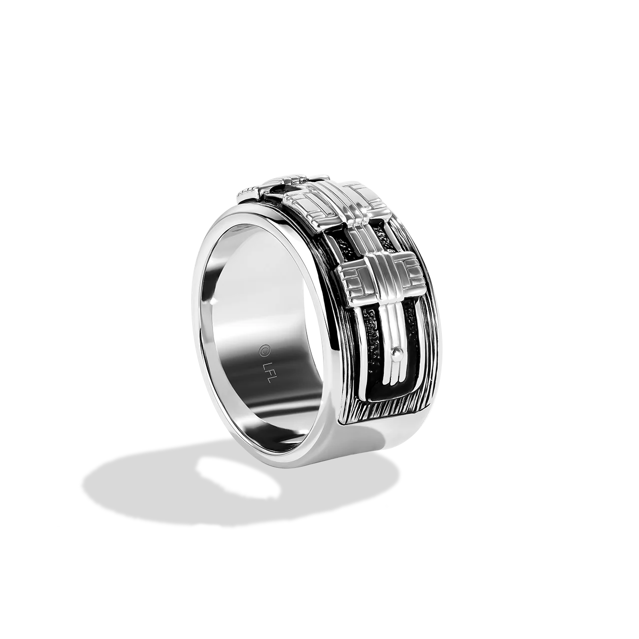 THE WOOKIEE MEN'S RING Silver and Black Rhodium - Image 2