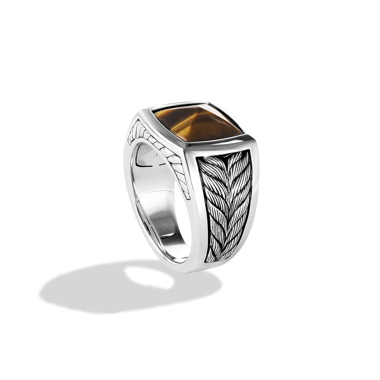 THE WOOKIEE MEN'S RING Tiger Eye Gemstone Silver - Image 4