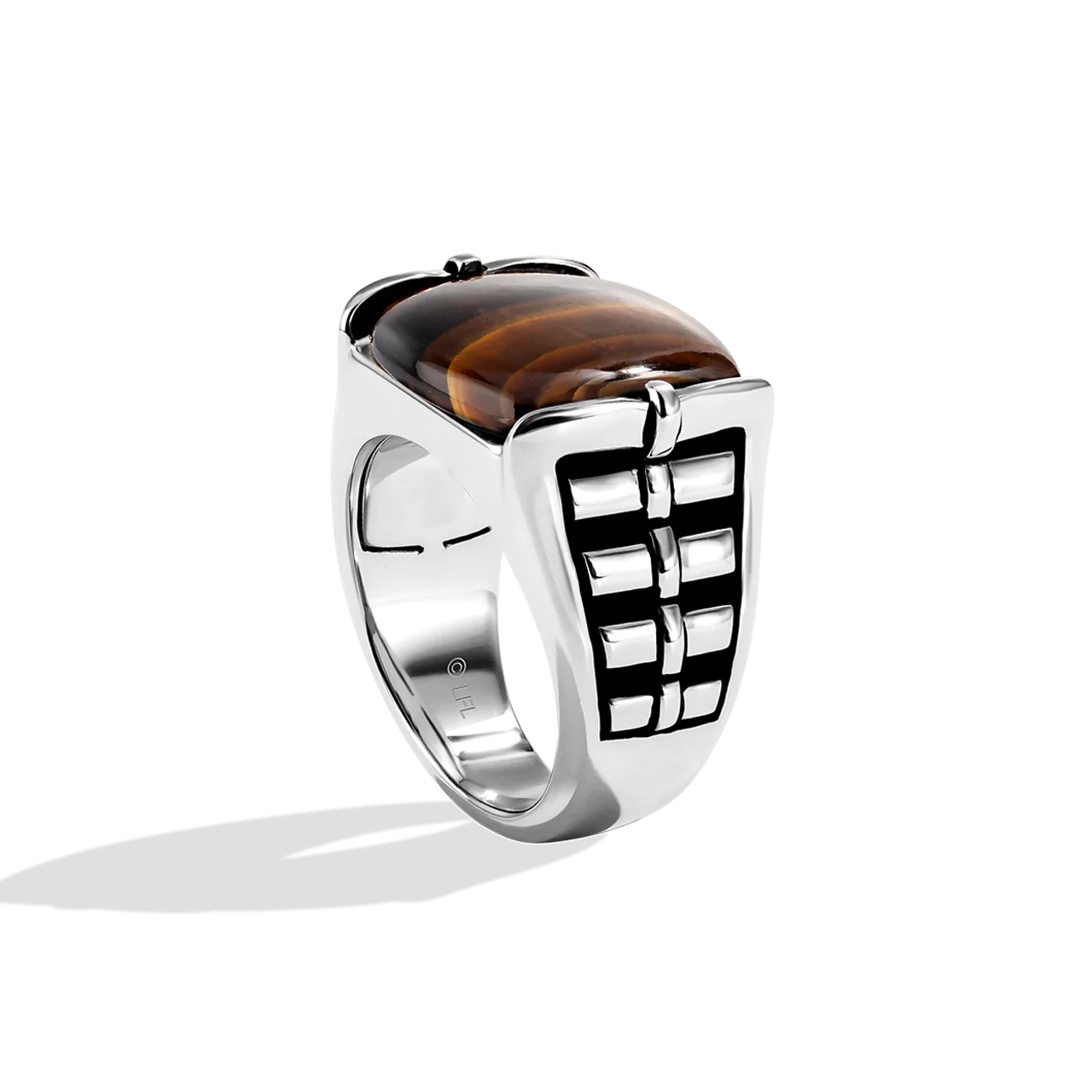 THE WOOKIEE MEN'S RING Tiger Eye Gemstone Silver - Image 2